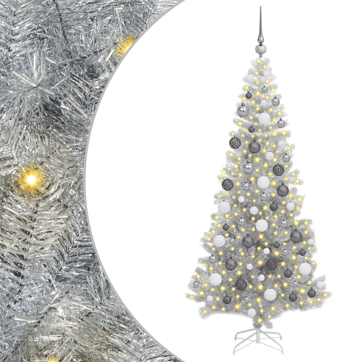 Kerstboom Zilver 180 cm PET