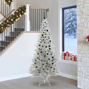 Kerstboom 240 cm zilver met 300 LED en standaard
