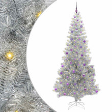 Kerstboom Met 300 Led Met Standaard Pet Zilver 240 cm
