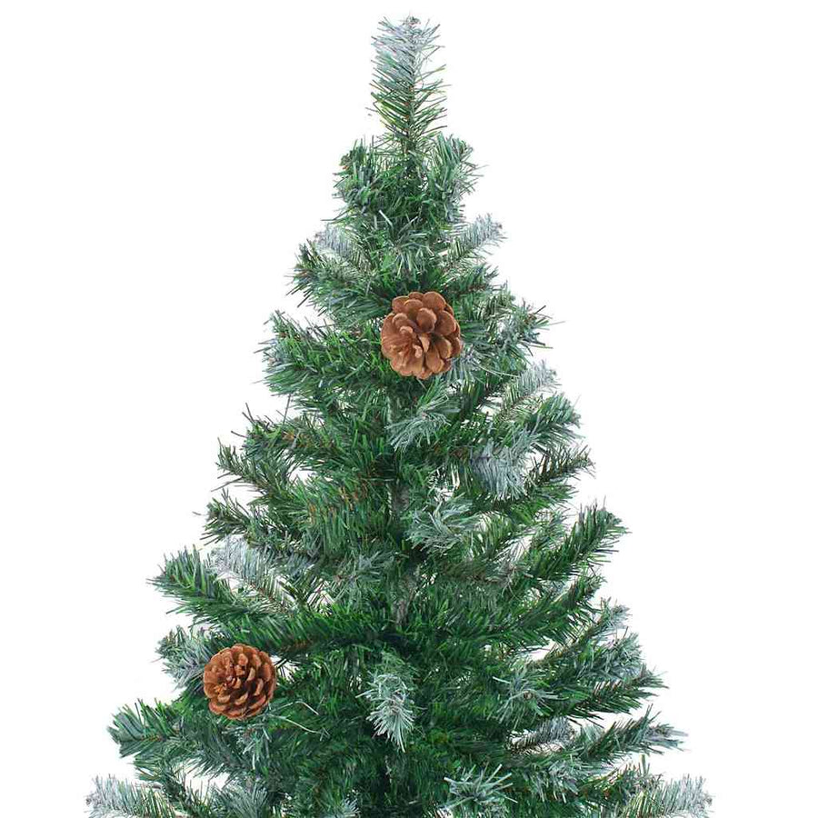 Kunstkerstboom met 300 LED Groen 180 cm PVC en Staal