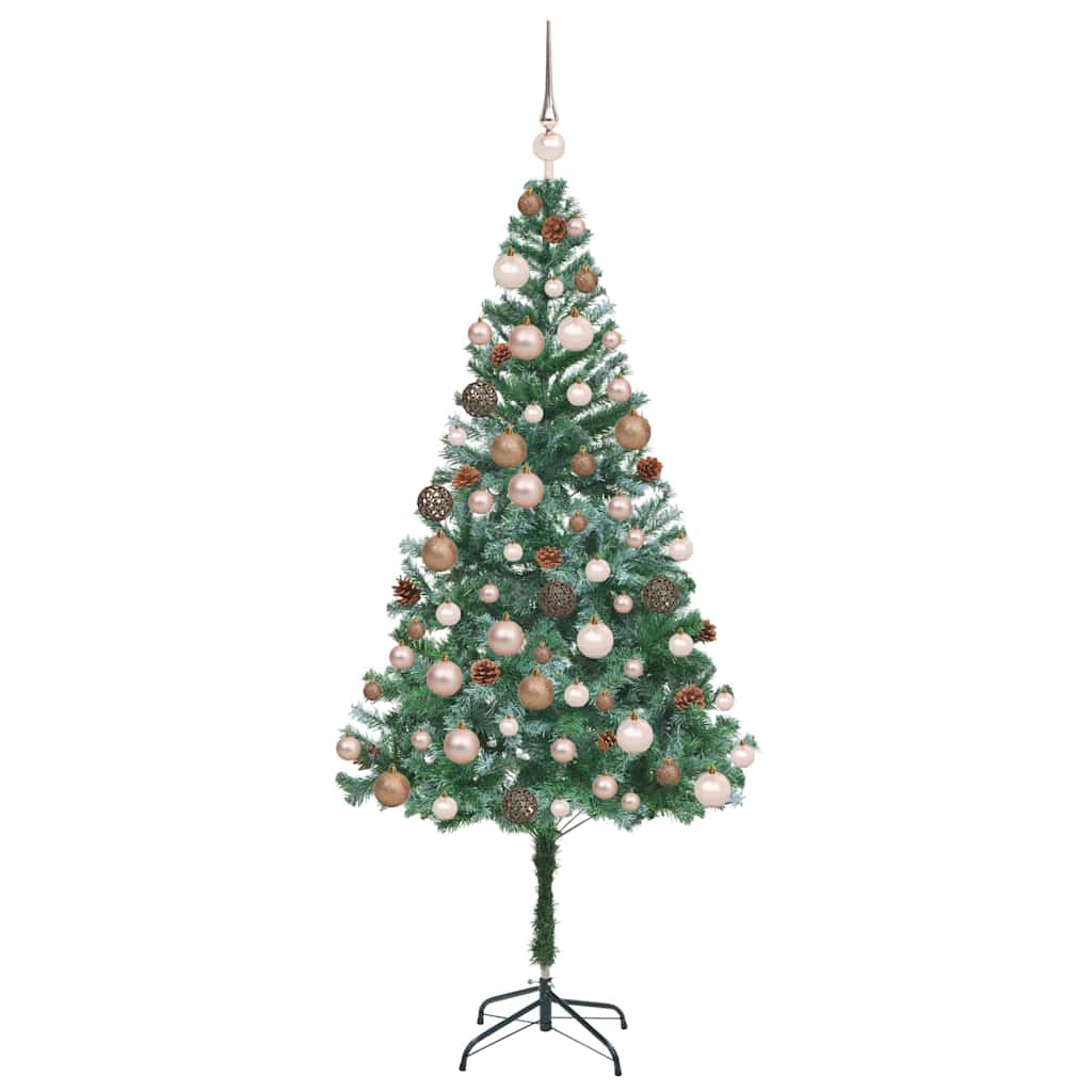 Kunstkerstboom met 300 LED Groen 180 cm PVC en Staal