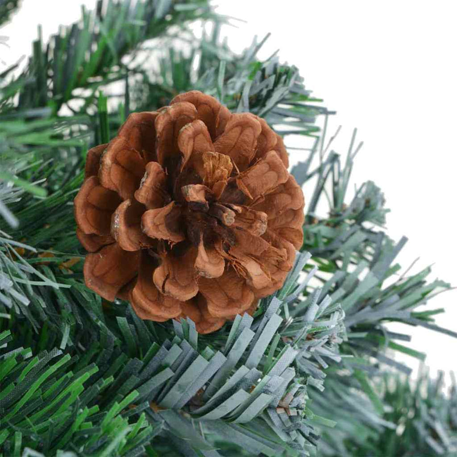 Kunstkerstboom met decoratieve touwlichten Groen 180 cm PVC