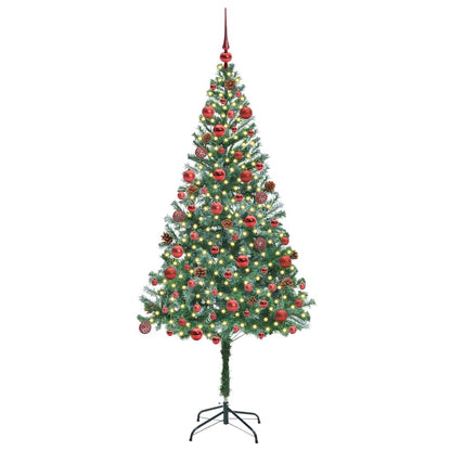 Kunstkerstboom met 300 LED Groen 180 cm PVC en Staal