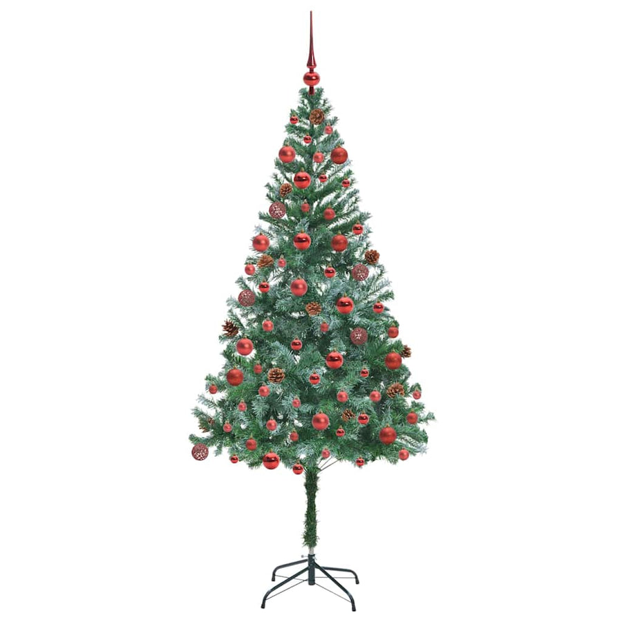 Kunstkerstboom met 300 LED Groen 180 cm PVC en Staal