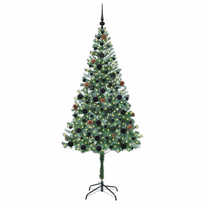 Kunstkerstboom met 300 LED Groen 180 cm PVC en Staal