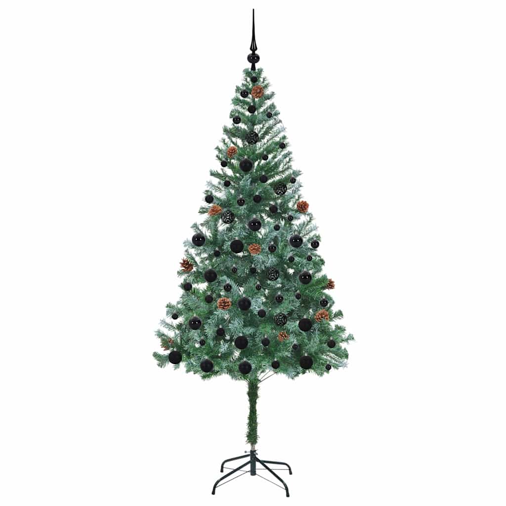 Kunstkerstboom met 300 LED Groen 180 cm PVC en Staal