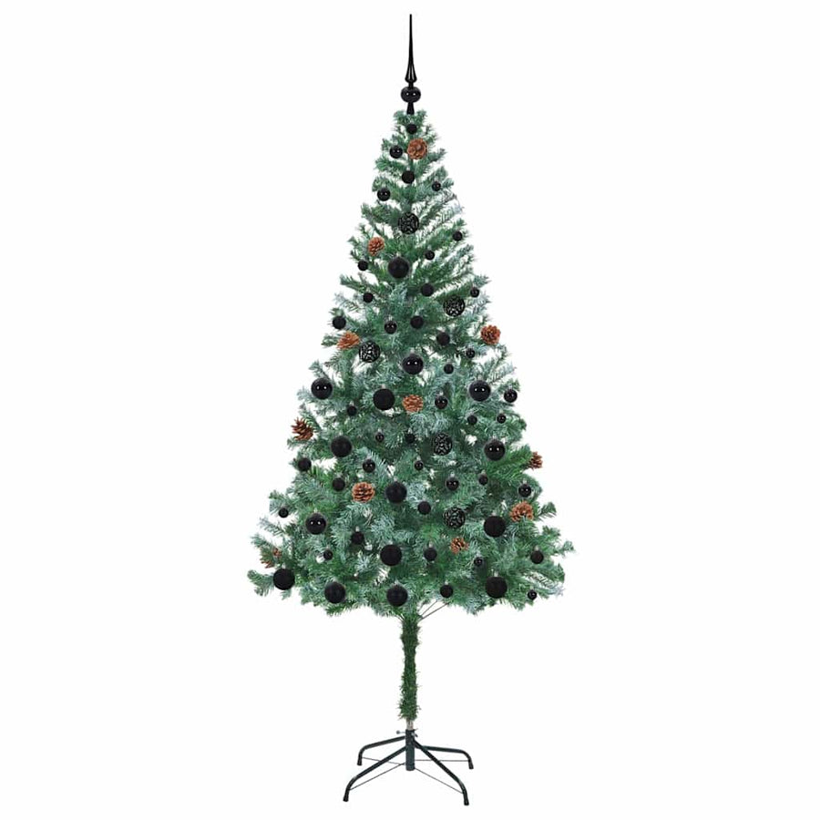 Kunstkerstboom met 300 LED Groen 180 cm PVC en Staal