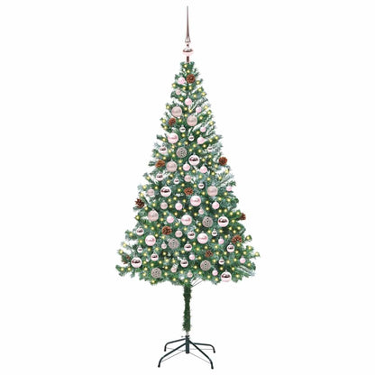 Kunstkerstboom met 300 LED Groen 180 cm PVC en Staal