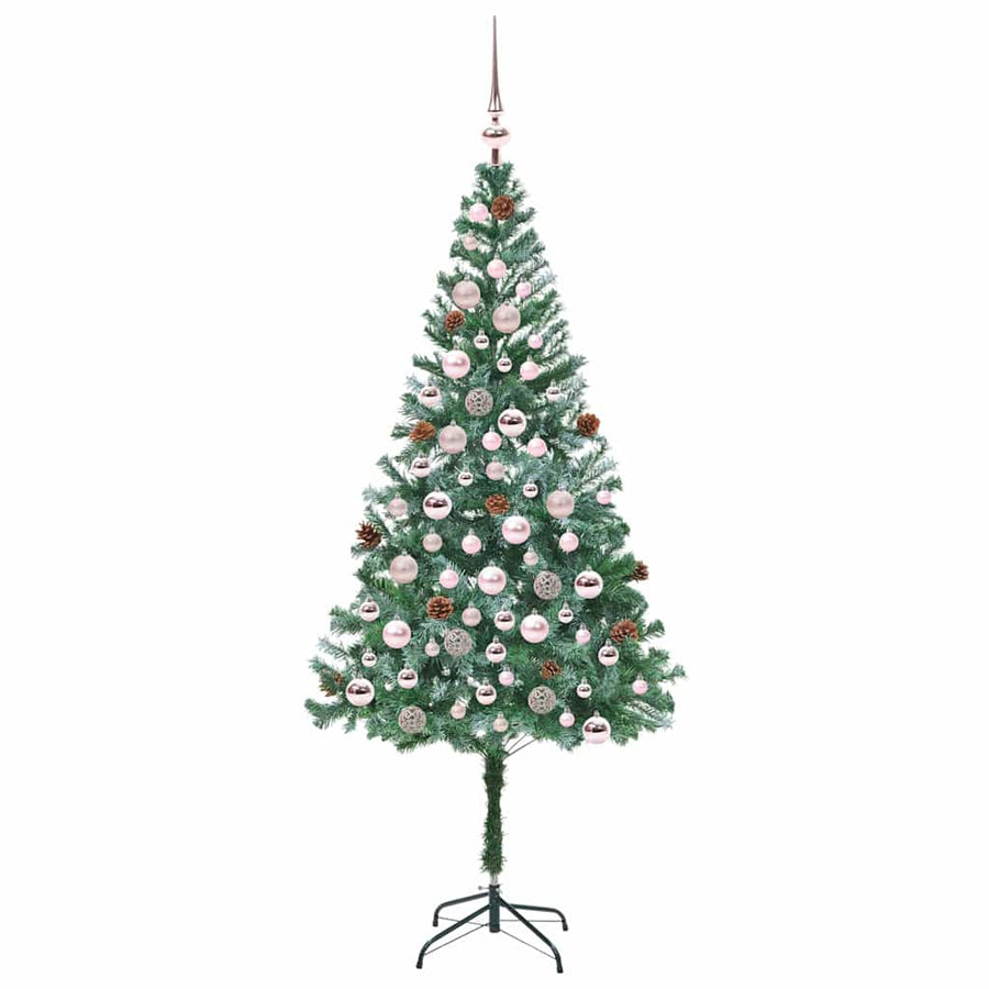 Kunstkerstboom met 300 LED Groen 180 cm PVC en Staal