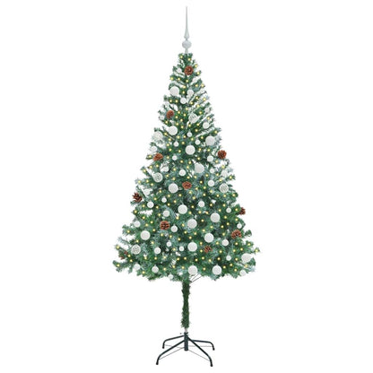 Kunstkerstboom met 300 LED Groen 180 cm PVC en Staal