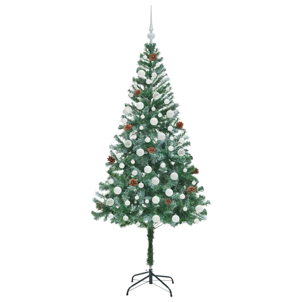 Kunstkerstboom met 300 LED Groen 180 cm PVC en Staal
