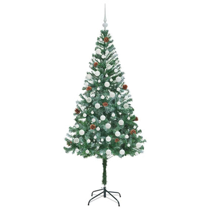 Kunstkerstboom met 300 LED Groen 180 cm PVC en Staal