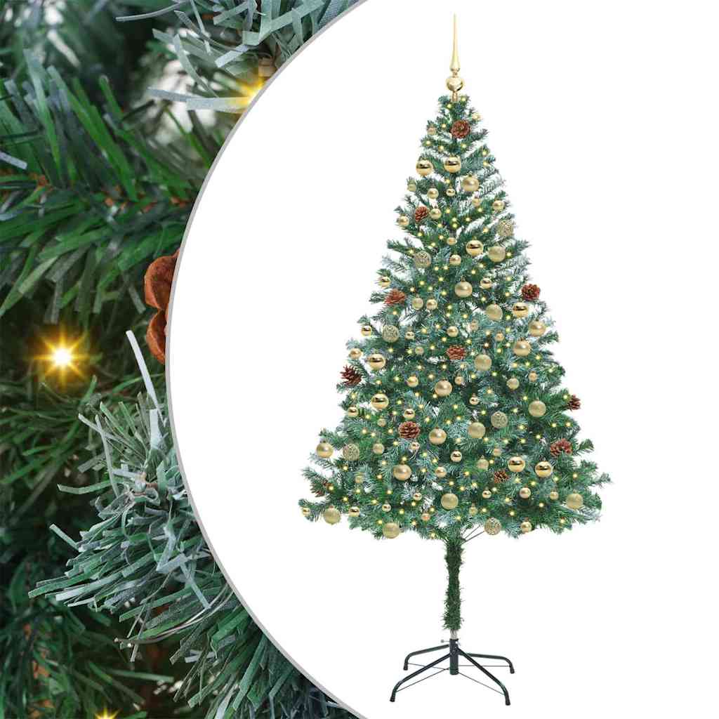 Kunstkerstboom Groen 180 cm PVC en Staal