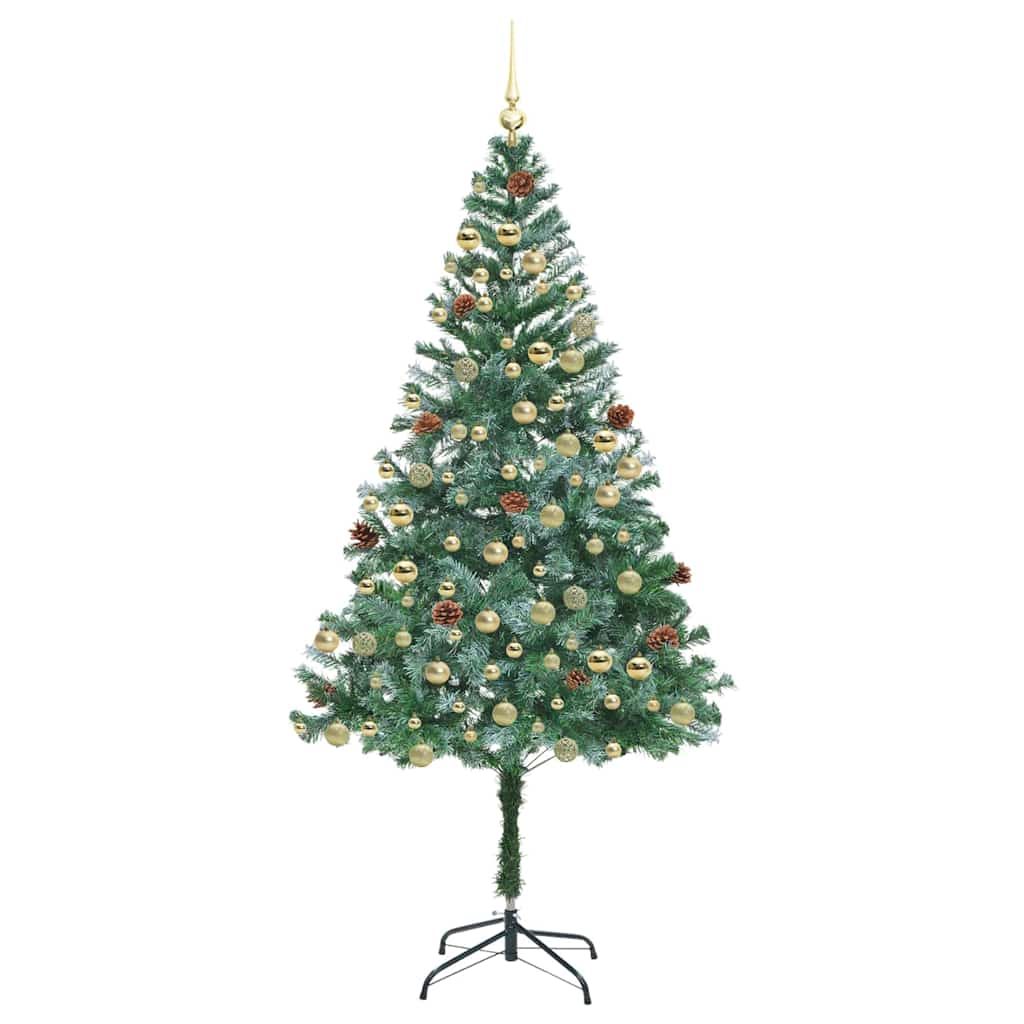 Kunstkerstboom Groen 180 cm PVC en Staal