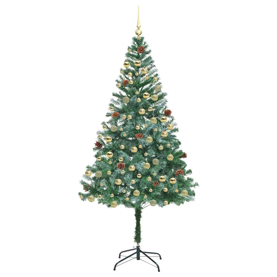 Kunstkerstboom Groen 180 cm PVC en Staal