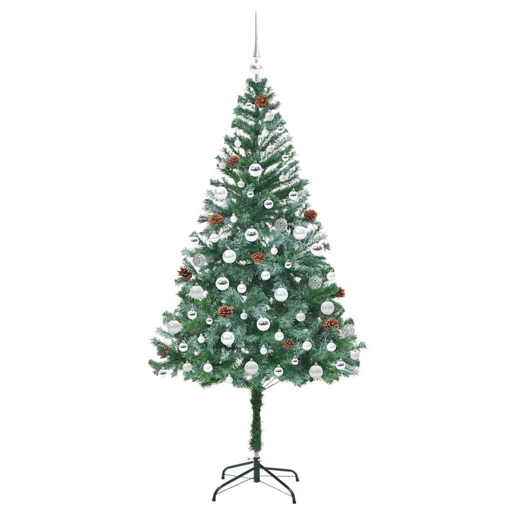 Kunstkerstboom met 300 LED Groen 180 cm PVC en Staal