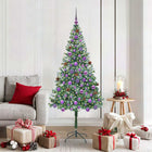 Artificial Christmas Tree with 300 LED Green 180 cm PVC and Steel