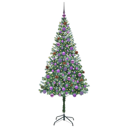 Kunstkerstboom met 300 LED Groen 180 cm PVC en Staal