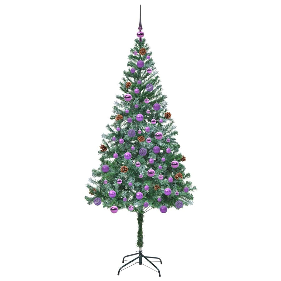 Kunstkerstboom met 300 LED Groen 180 cm PVC en Staal