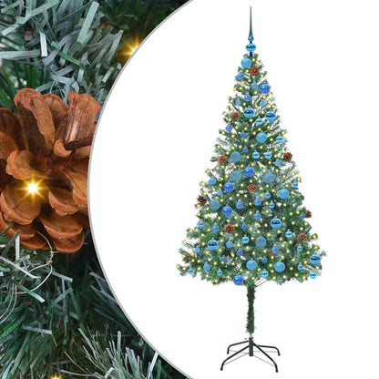 Kunstkerstboom met 300 LED Groen 180 cm PVC en Staal