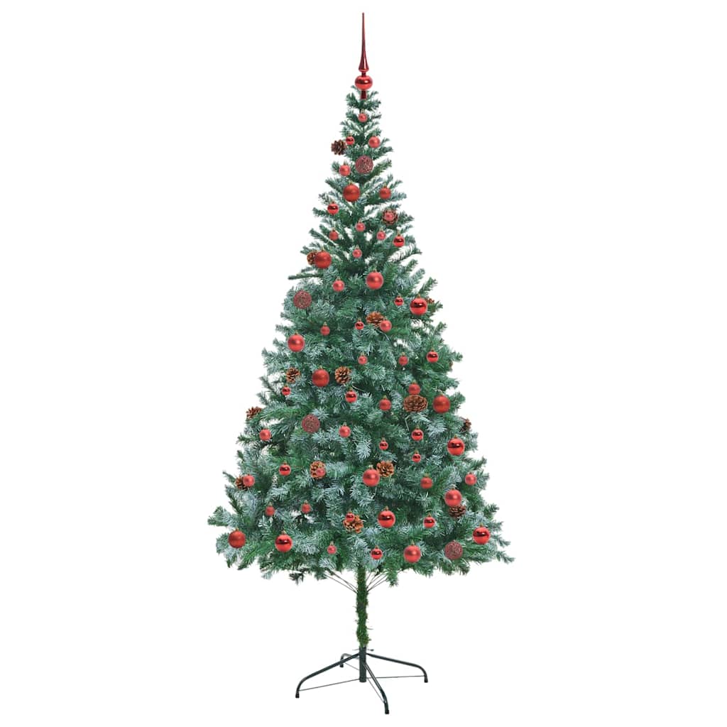 Kunstkerstboom met 300 LED Groen 210 cm PVC en Staal