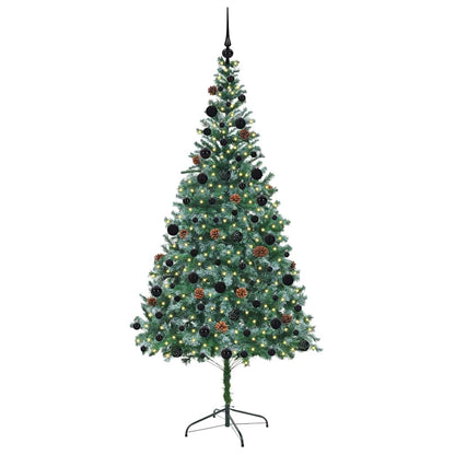 Kunstkerstboom met 300 LED Groen 210 cm PVC en Staal