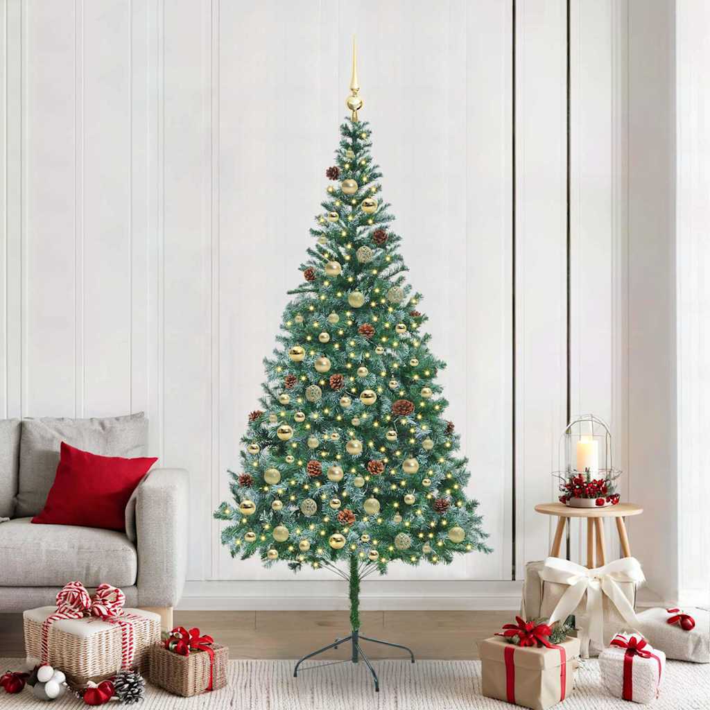 Kunstkerstboom Groen 210 cm PVC en Staal