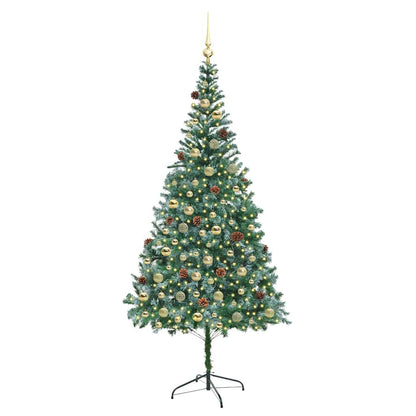 Kunstkerstboom Groen 210 cm PVC en Staal