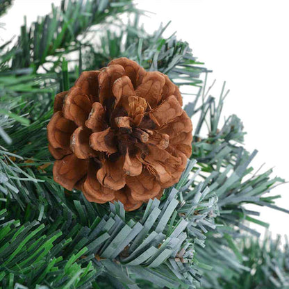 Kunstkerstboom met 300 LED Groen 210 cm PVC en Staal