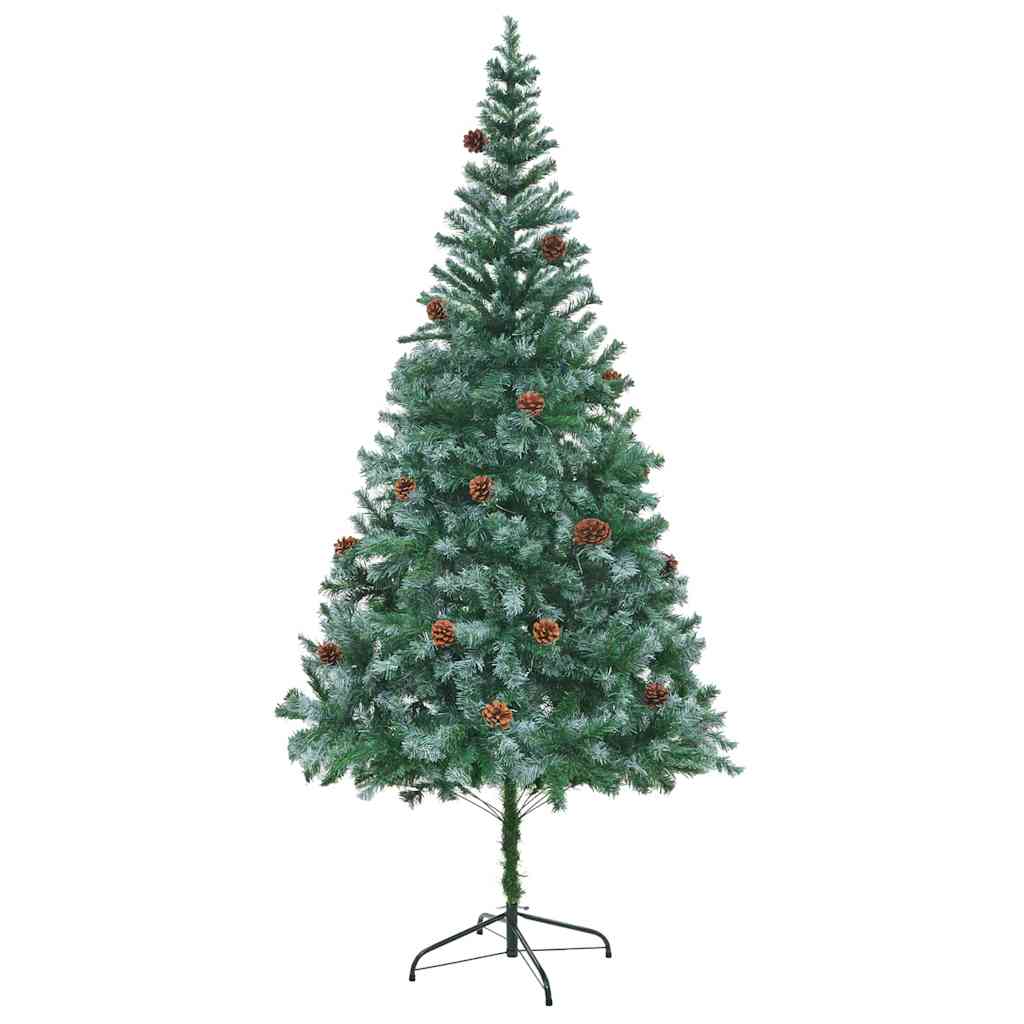 Kunstkerstboom met 300 LED Groen 210 cm PVC en Staal