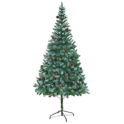 Kunstkerstboom met 300 LED Groen 210 cm PVC en Staal