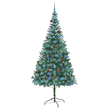 Kunstkerstboom met 300 LED Groen 210 cm PVC en Staal