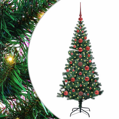 Kunstmatig Voorverlicht Kerstboom Groen Pvc En Metaal 120 cm