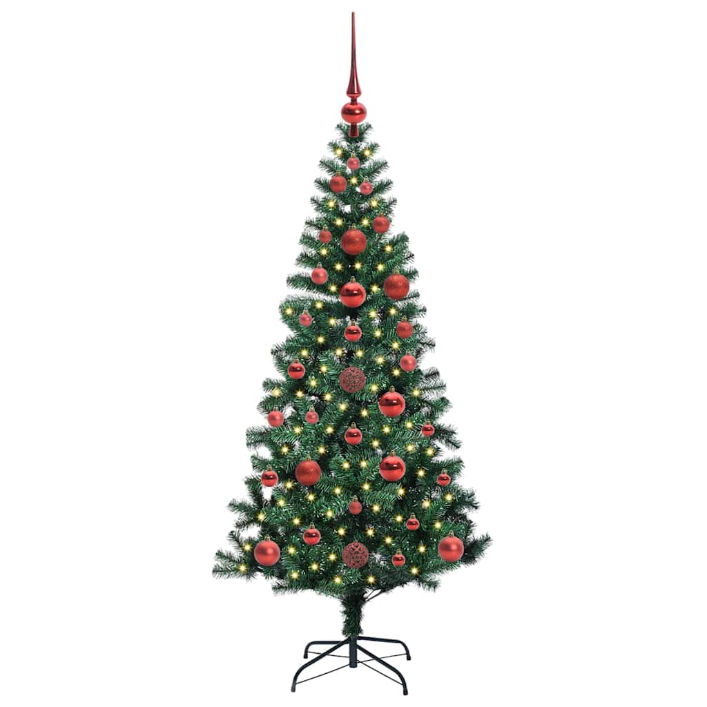 Kunstmatig Voorverlicht Kerstboom Groen Pvc En Metaal 120 cm
