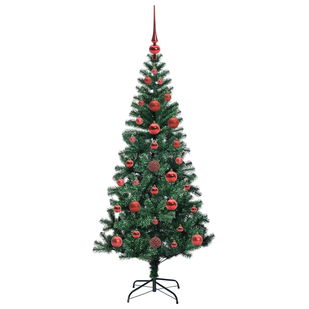 Kunstmatig Voorverlicht Kerstboom Groen Pvc En Metaal 120 cm