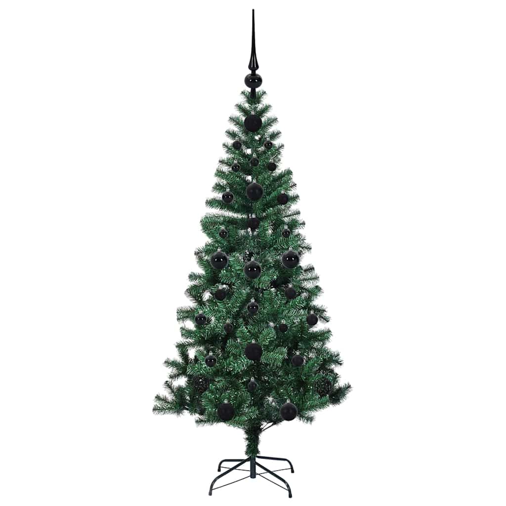 Kunstmatig Voorverlicht Kerstboom Groen Pvc En Metaal 120 cm
