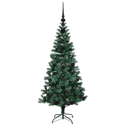Kunstmatig Voorverlicht Kerstboom Groen Pvc En Metaal 120 cm