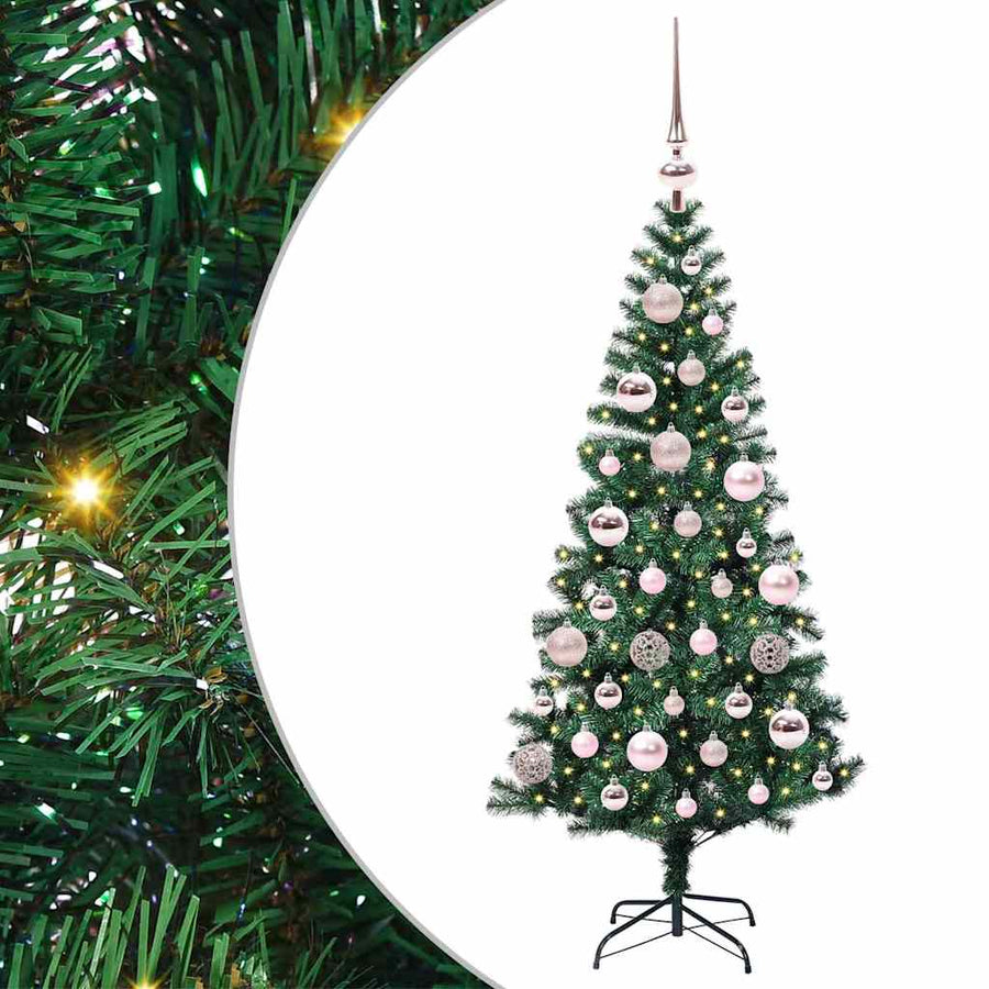 Kunstmatig Voorverlicht Kerstboom Groen Pvc En Metaal 120 cm
