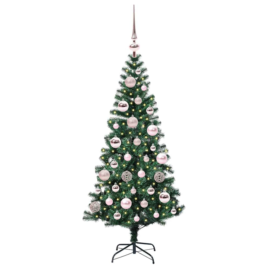 Kunstmatig Voorverlicht Kerstboom Groen Pvc En Metaal 120 cm