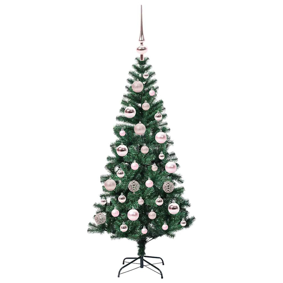 Kunstmatig Voorverlicht Kerstboom Groen Pvc En Metaal 120 cm