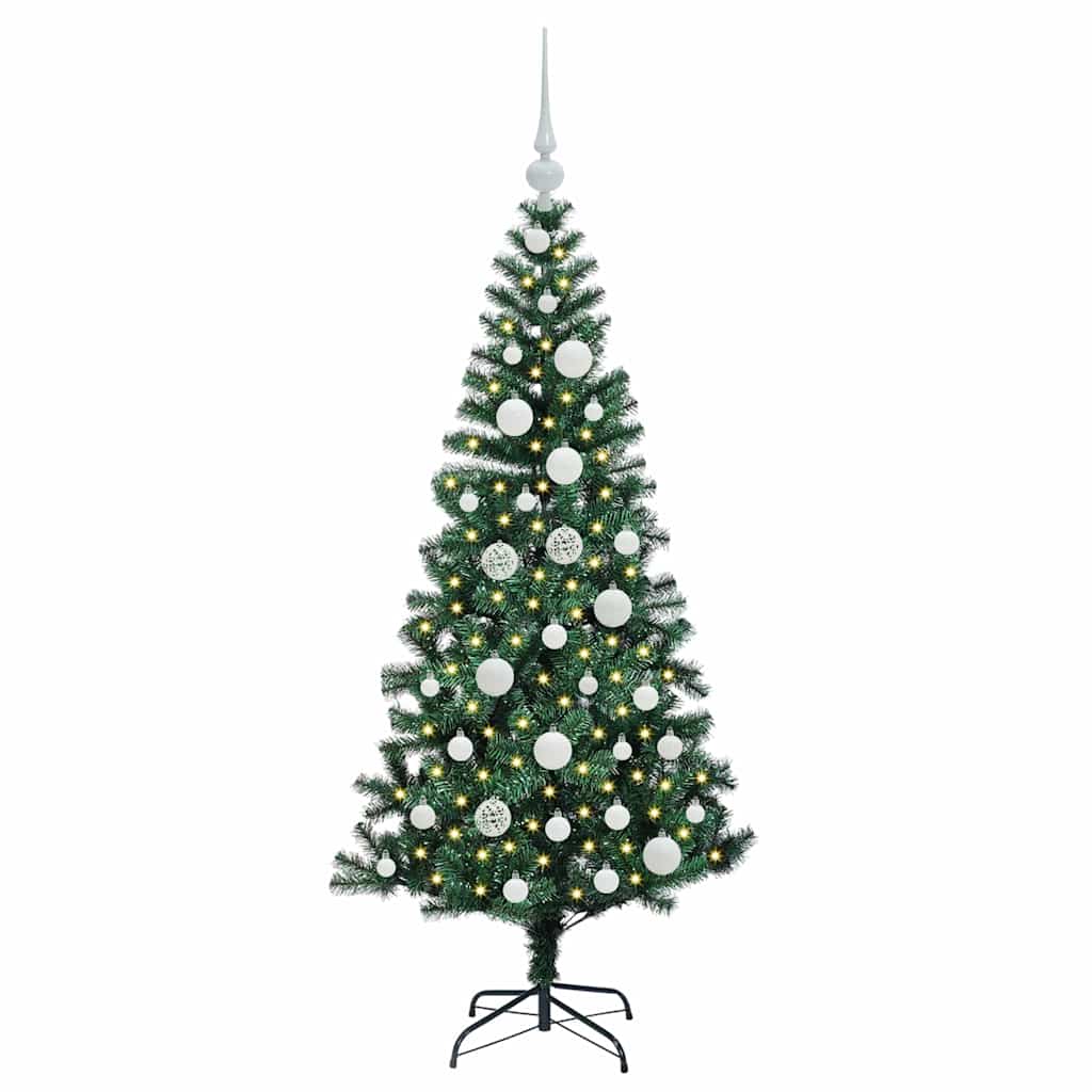 Kunstmatig Voorverlicht Kerstboom Groen Pvc En Metaal 120 cm