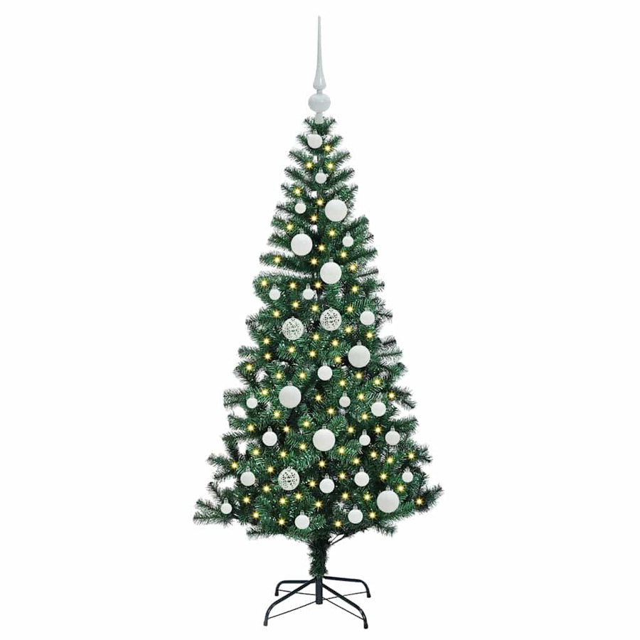 Kunstmatig Voorverlicht Kerstboom Groen Pvc En Metaal 120 cm