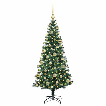 Kunstmatig Voorverlicht Kerstboom Groen Pvc En Metaal 120 cm