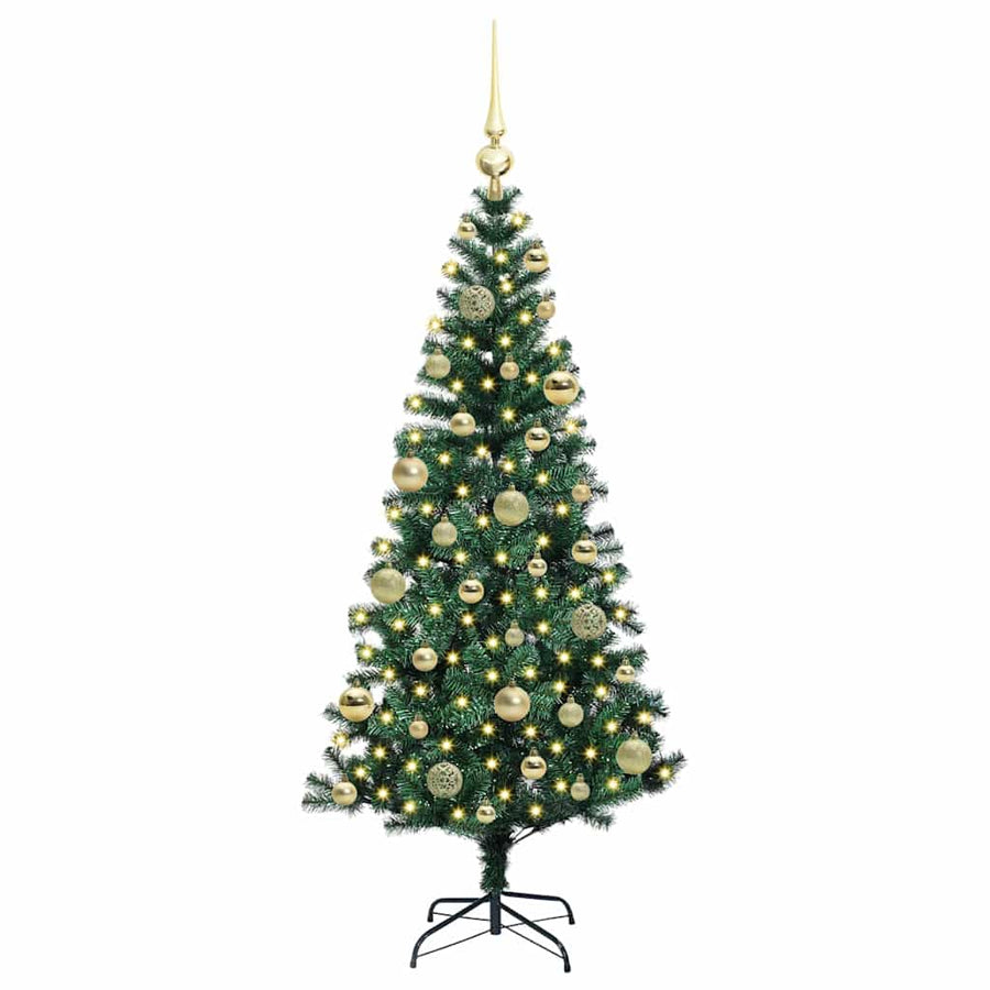 Kunstmatig Voorverlicht Kerstboom Groen Pvc En Metaal 120 cm
