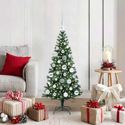 Kunstmatig Voorverlicht Kerstboom Groen Pvc En Metaal 120 cm