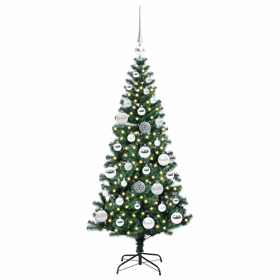 Kunstmatig Voorverlicht Kerstboom Groen Pvc En Metaal 120 cm