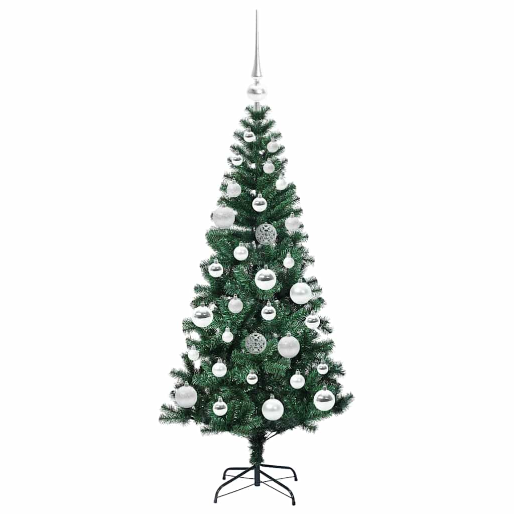 Kunstmatig Voorverlicht Kerstboom Groen Pvc En Metaal 120 cm
