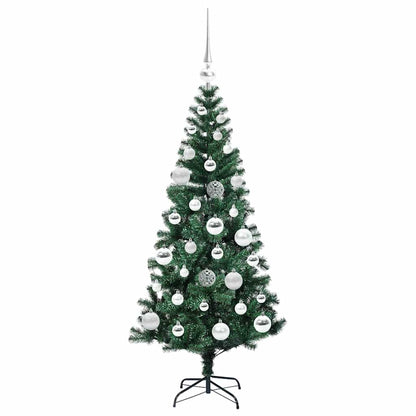 Kunstmatig Voorverlicht Kerstboom Groen Pvc En Metaal 120 cm