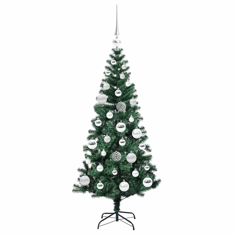 Kunstmatig Voorverlicht Kerstboom Groen Pvc En Metaal 120 cm