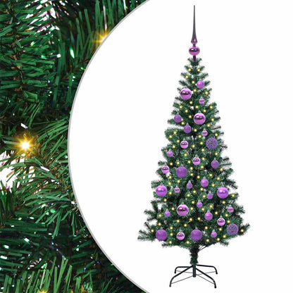 Kunstmatig Voorverlicht Kerstboom Groen Pvc En Metaal 120 cm